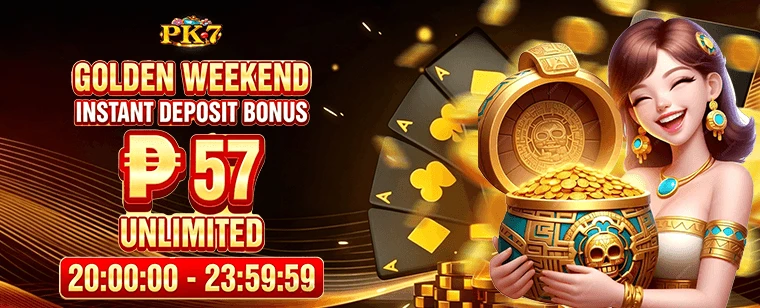 PH7 Golden Weekend deposit bonus ₱57 for card games