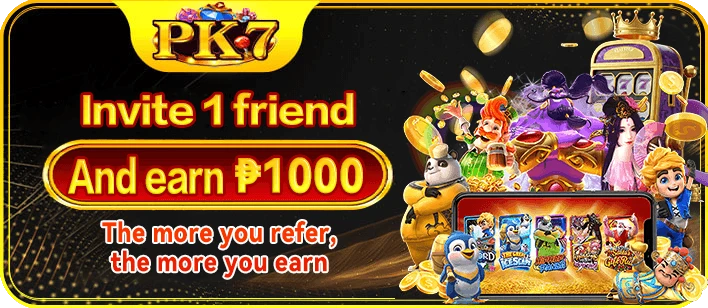 PK7 invite friends agent program — earn up to ₱1000 per referral
