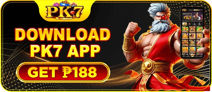 PK7 app download bonus ₱188 after deposit and slot turnover goals