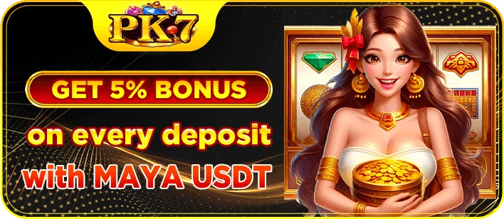 PK7 Maya and USDT deposit cashback 5% every transaction