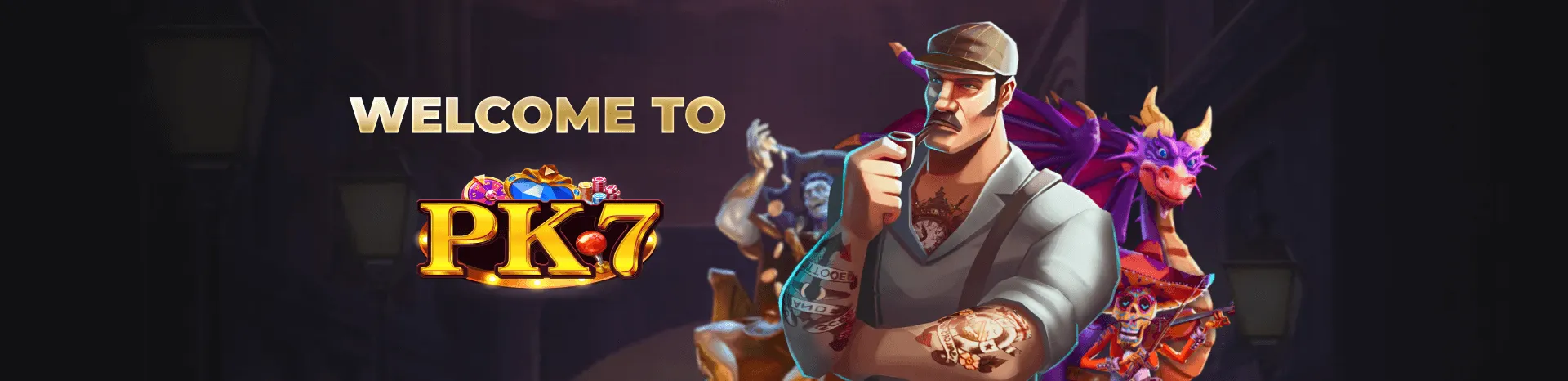 PK7 casino welcome banner